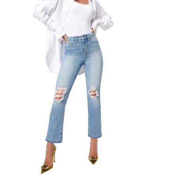 NWT Good American Good Boy Curvy High Waist Jeans Size 4/27 - Picture 1 of 12